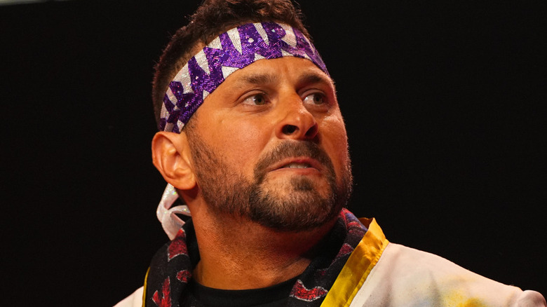 Colt Cabana looks out into the crowd