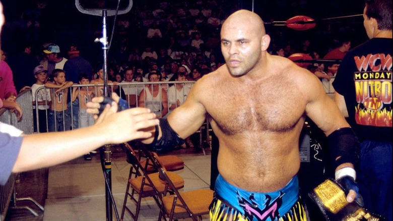 Konnan making his entrance