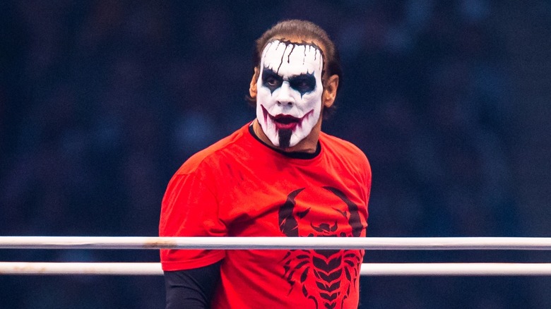 Sting looking to his right
