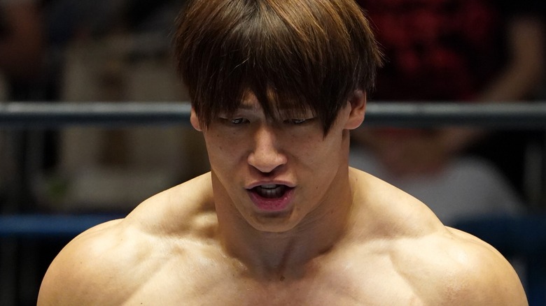 Kota Ibushi scowling