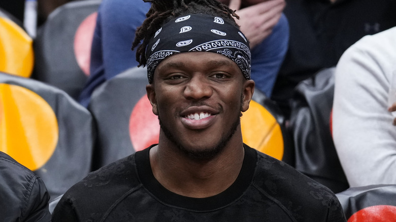 KSI smiling