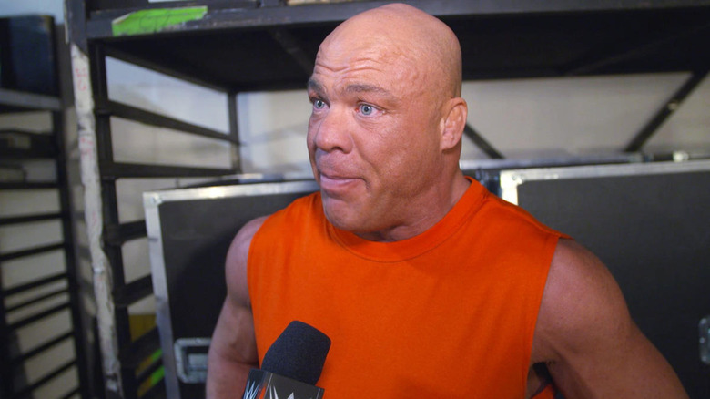 Kurt Angle talking