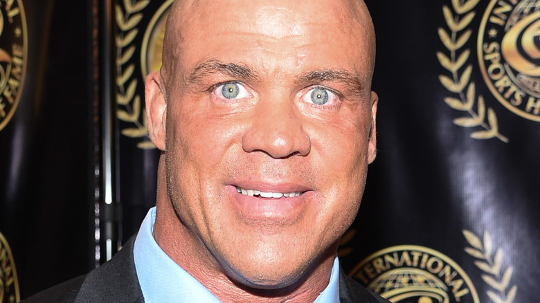 Kurt Angle staring