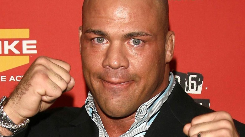 Kurt Angle staring