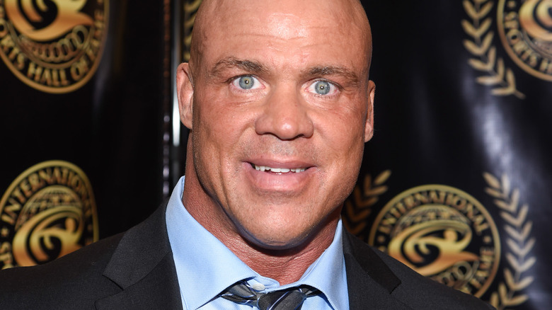 Kurt Angle posing