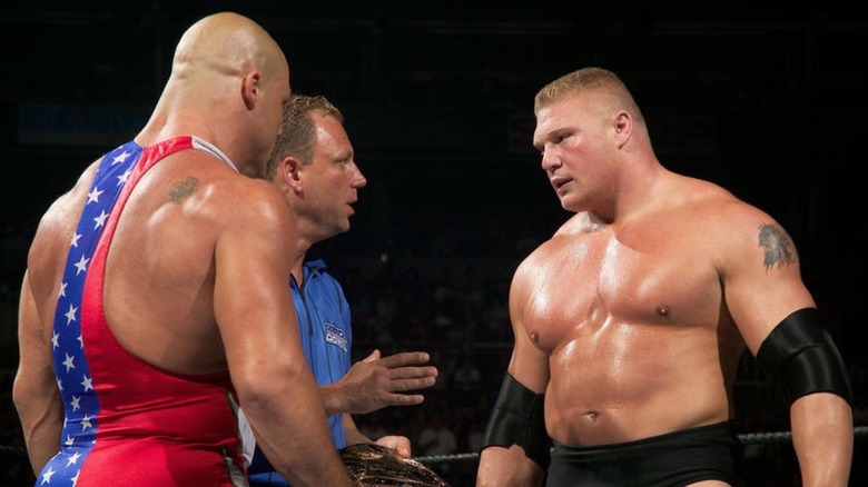 Brock Lesnar vs Kurt Angle 