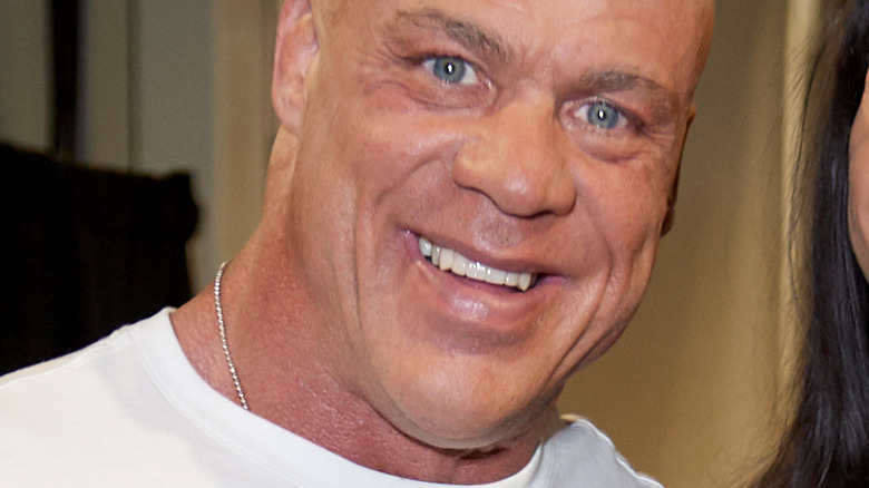 Kurt Angle smiles