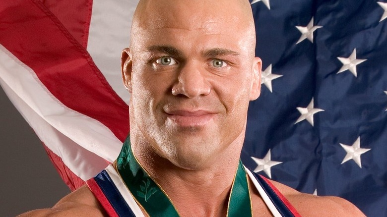 Kurt Angle poses for a studio portrait