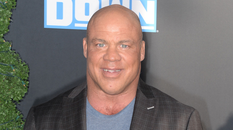 Kurt Angle at the SmackDown premiere