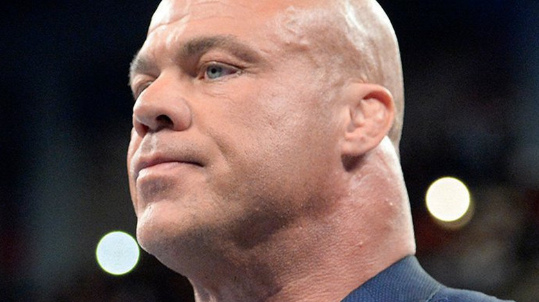 Kurt Angle looking sad