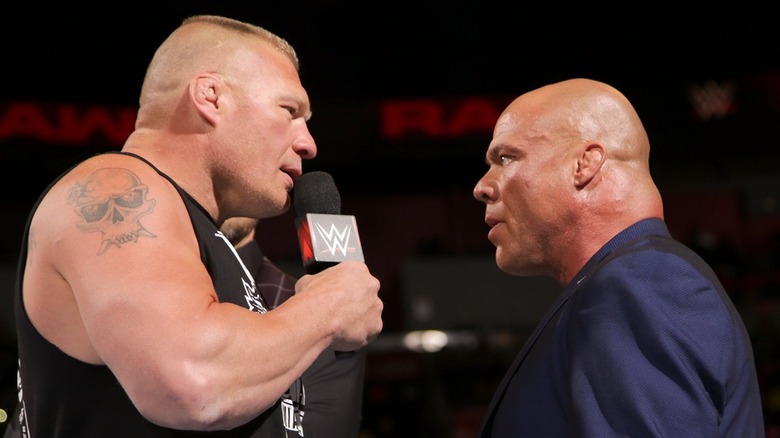 Brock Lesnar and Kurt Angle