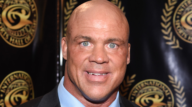 Kurt Angle staring a hole through your soul 