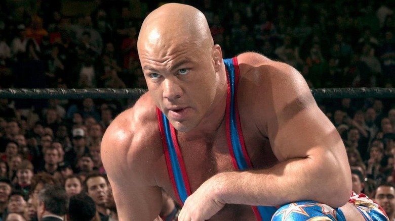 Kurt Angle posing