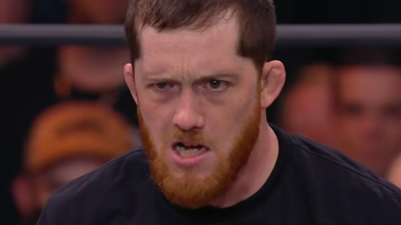 Kyle O'Reilly looking angry