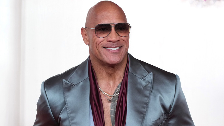 Dwayne Johnson smiling