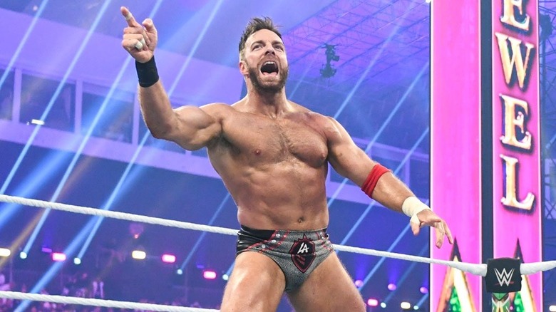 LA Knight posing in-ring