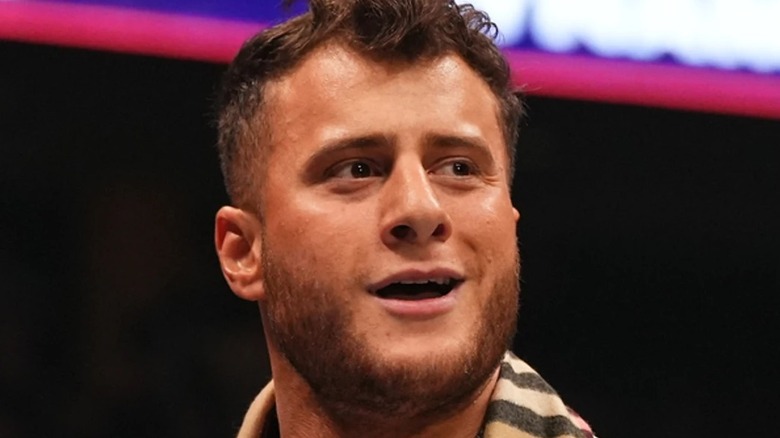 MJF looking away
