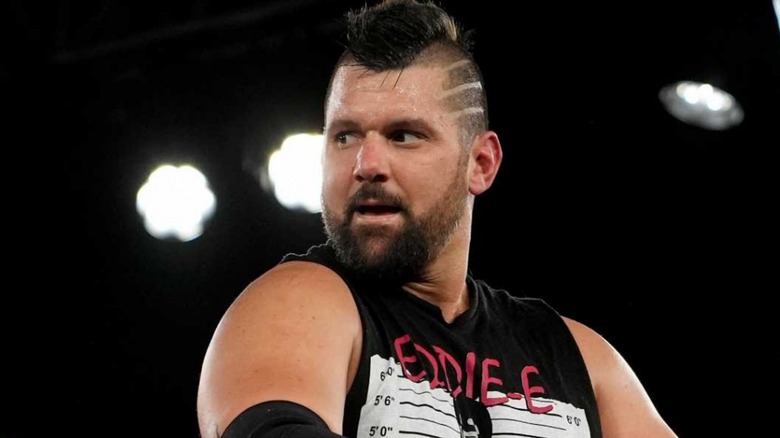 Eddie Edwards looks on confused