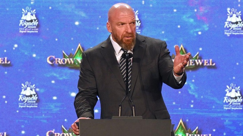 Triple H talking