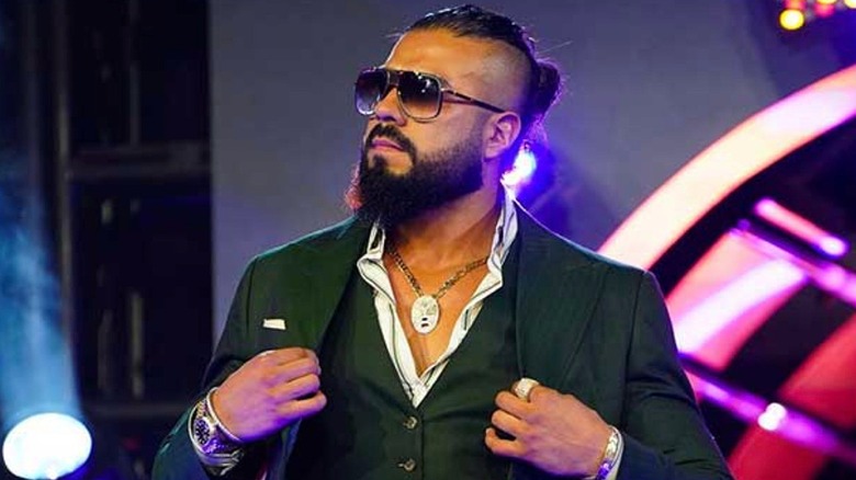 Andrade El Idolo during his AEW debut.