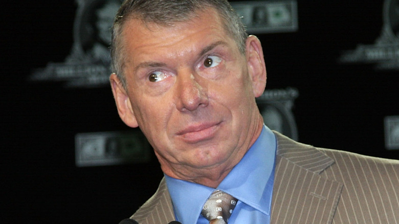 Vince McMahon looking surprised
