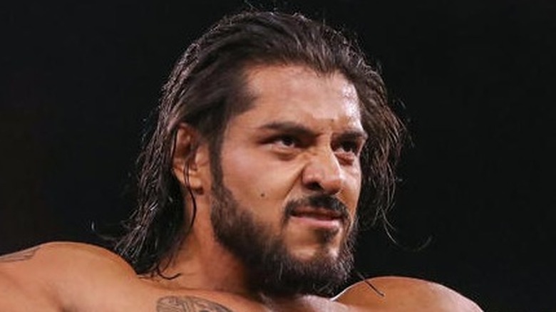 Santos Escobar Poses As NXT Cruiserweight Champion