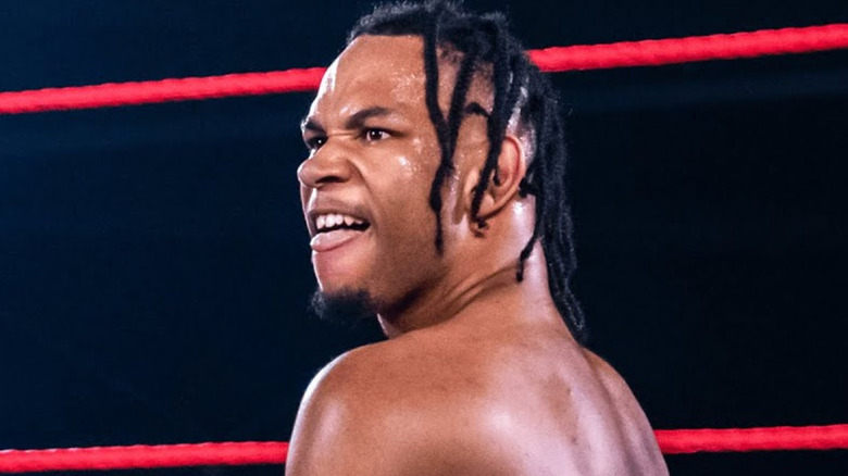Leon Slater is looking at his opponent