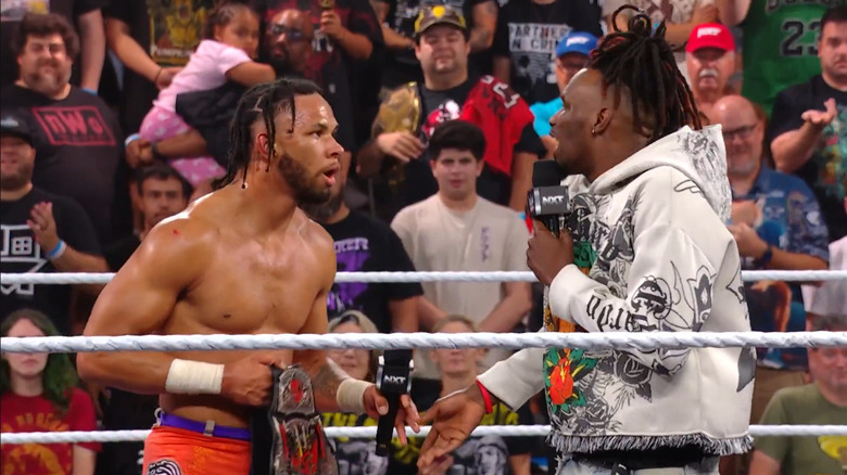Je'Von Evans and Leon Slater make plans for Halloween Havoc