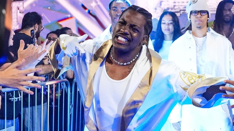 Lil Yachty walking to the ring