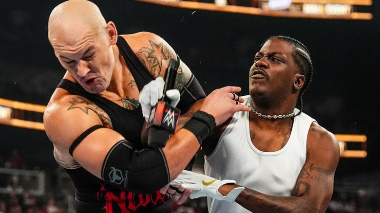 Baron Corbin and Lil Yachty at WWE Sunday Night's Main Event