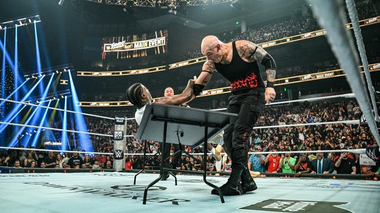 Baron Corbin and Lil Yachty at WWE Sunday Night's Main Event