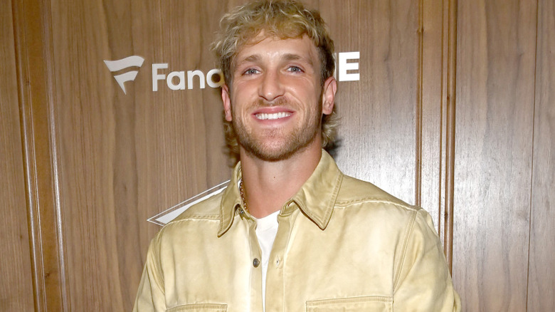 Logan Paul is smiling