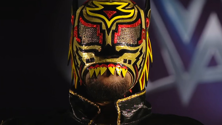 Lince Dorado wearing a mask