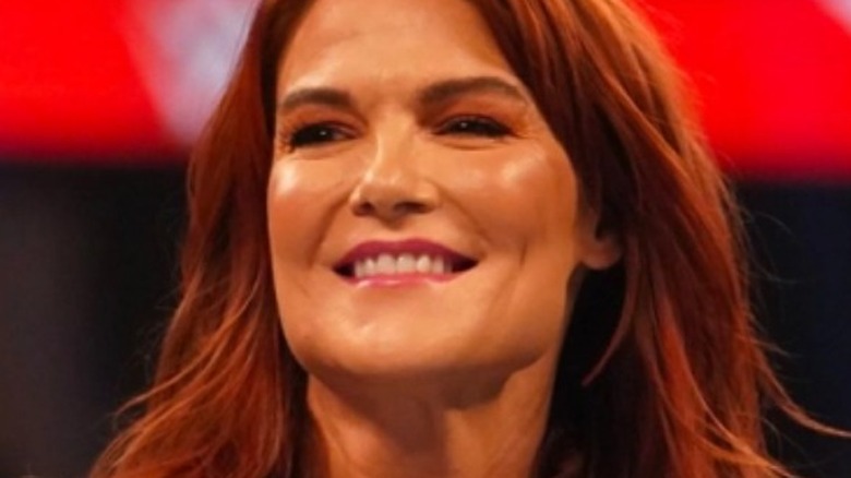 Lita smiling on an episode of "WWE Raw"
