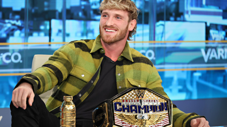 Logan Paul with United States Championship
