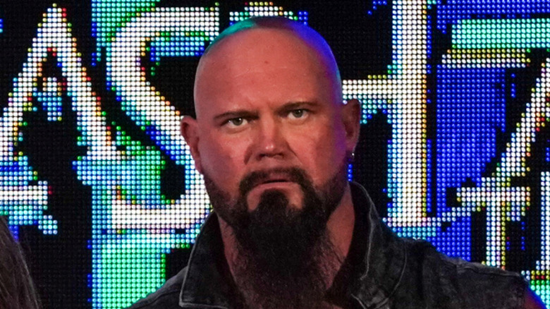 Luke Gallows enters the arena during 