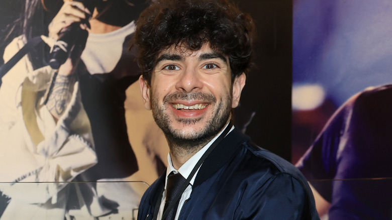 Tony Khan smiling