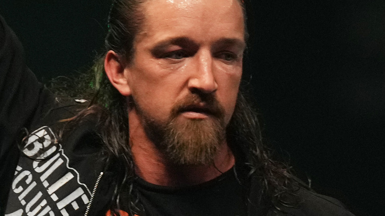 Jay White looking down