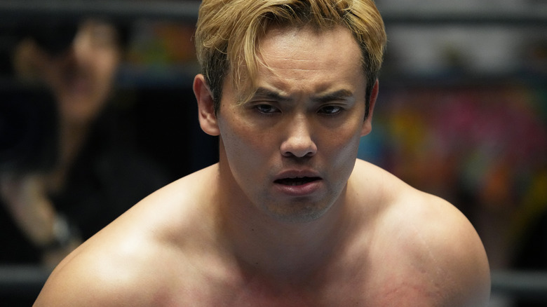 Kazuchika Okada looking serious 