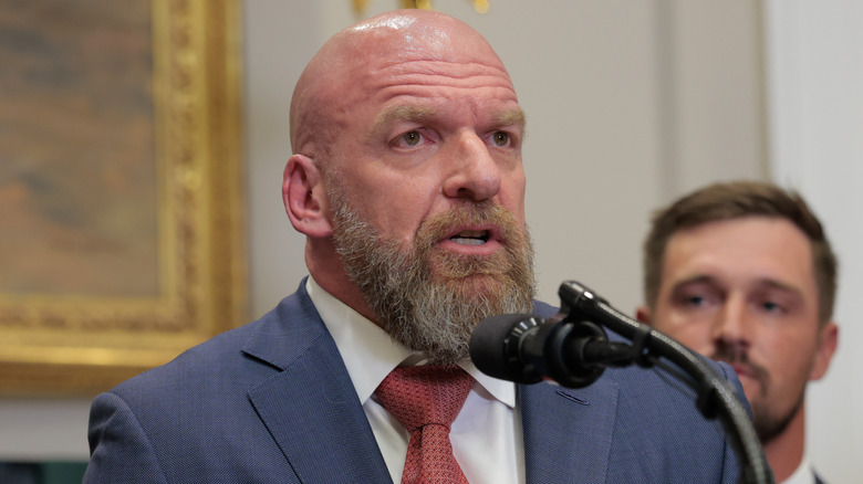 Triple H saying things at the White House