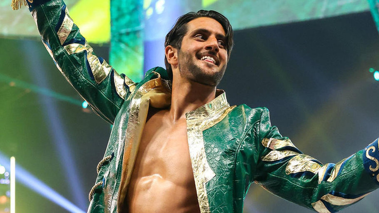 Mansoor performing in WWE