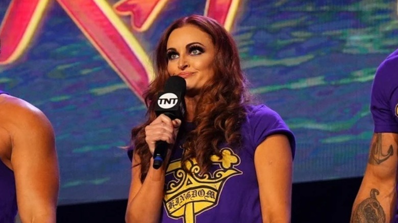 Maria Kanellis gets ready to cut a promo