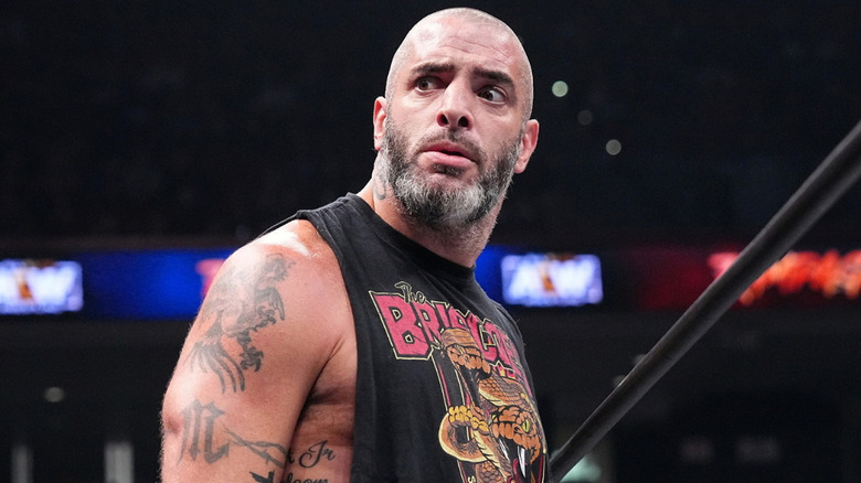 Mark Briscoe making a confused expression