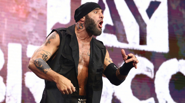 Mark Briscoe on his way to the ring 