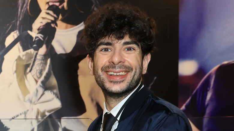 Tony Khan smiling