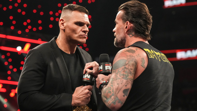 GUNTHER and CM Punk staring off