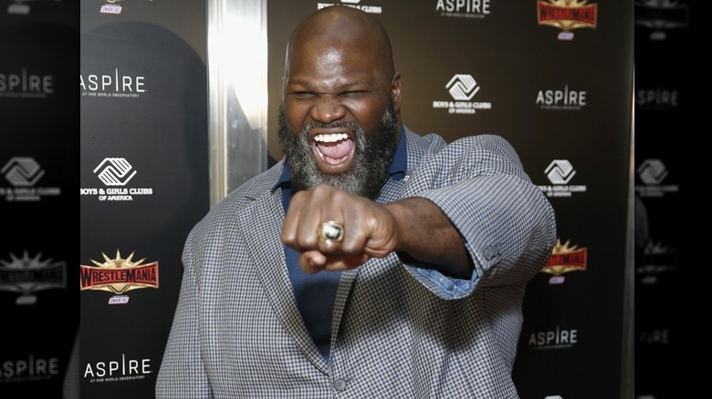 Mark Henry with WWE Hall of Fame ring