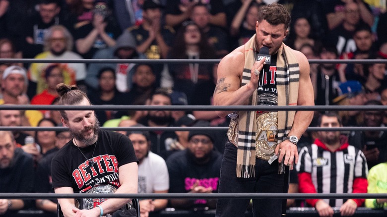 MJF Speaks As Adam Cole Looks On