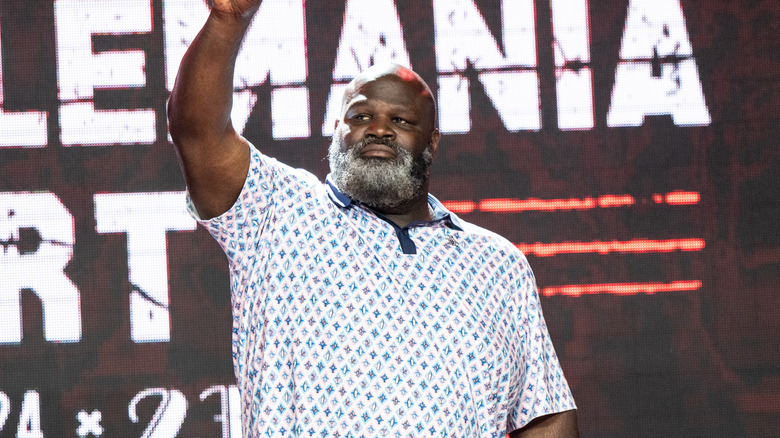 Mark Henry looking very stern