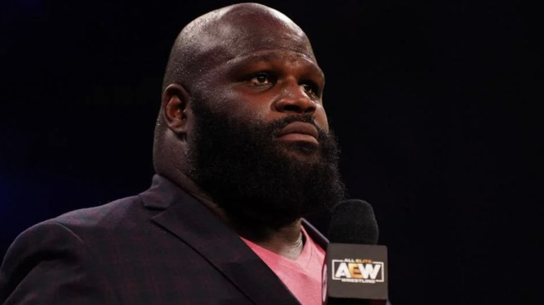Mark Henry cutting a promo